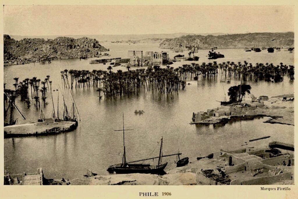 Templo de Philae inundado 1906