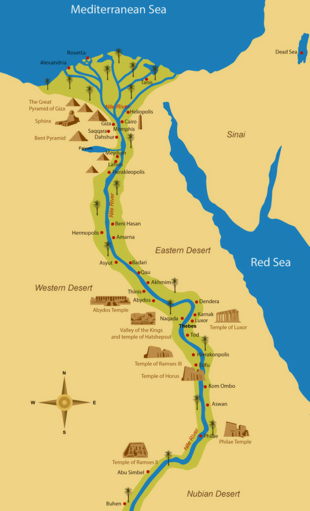 MAPA NILO EGIPTO